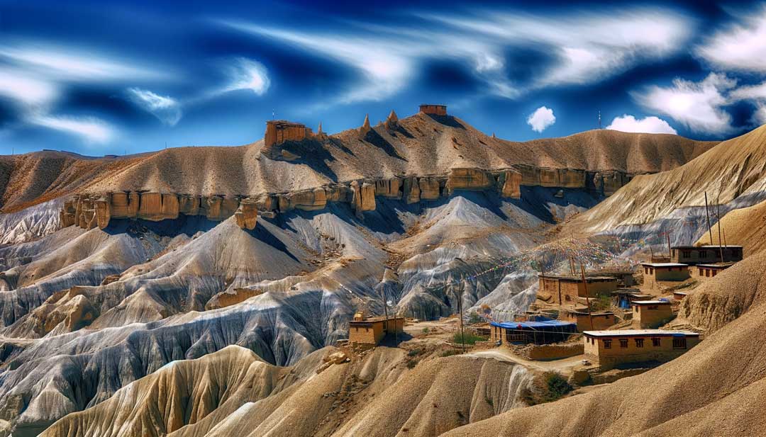 Muktinath Temple and the Kali Gandaki valley, Lower Mustang, Annapurna region, Nepal