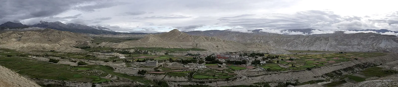 Upper Mustang desert landscape near Lo Manthang — restricted-area trekking permit region, Nepal