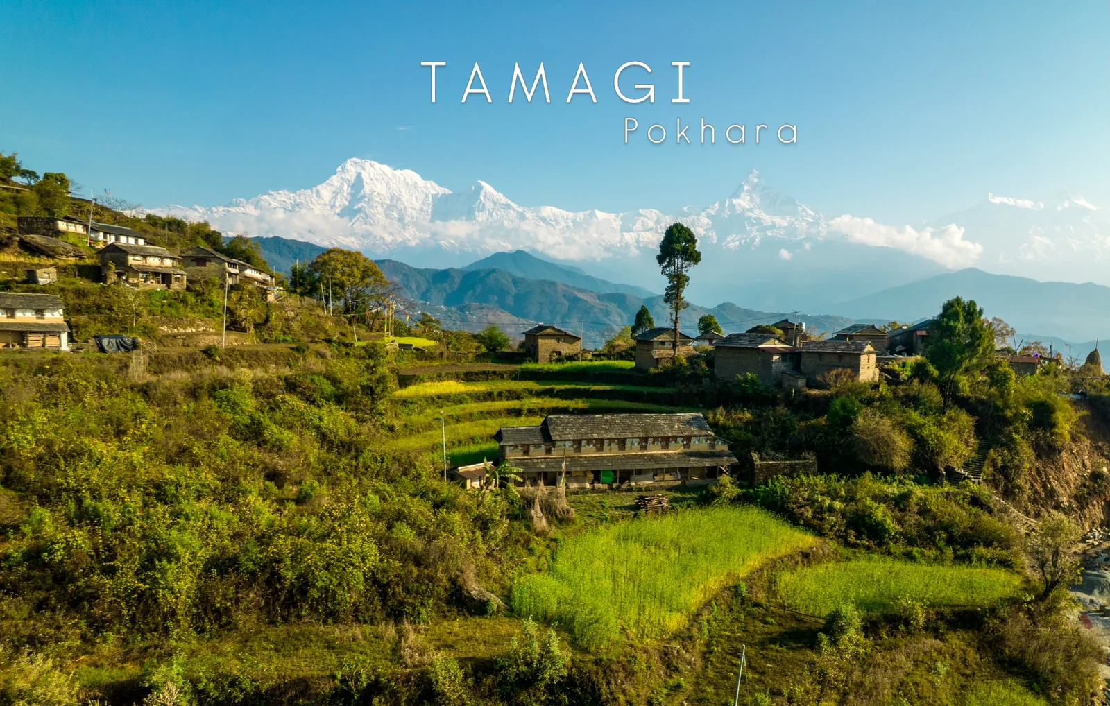 Machapuchare (Fishtail) and the Annapurna range rising above Pokhara's Phewa Lake, Nepal
