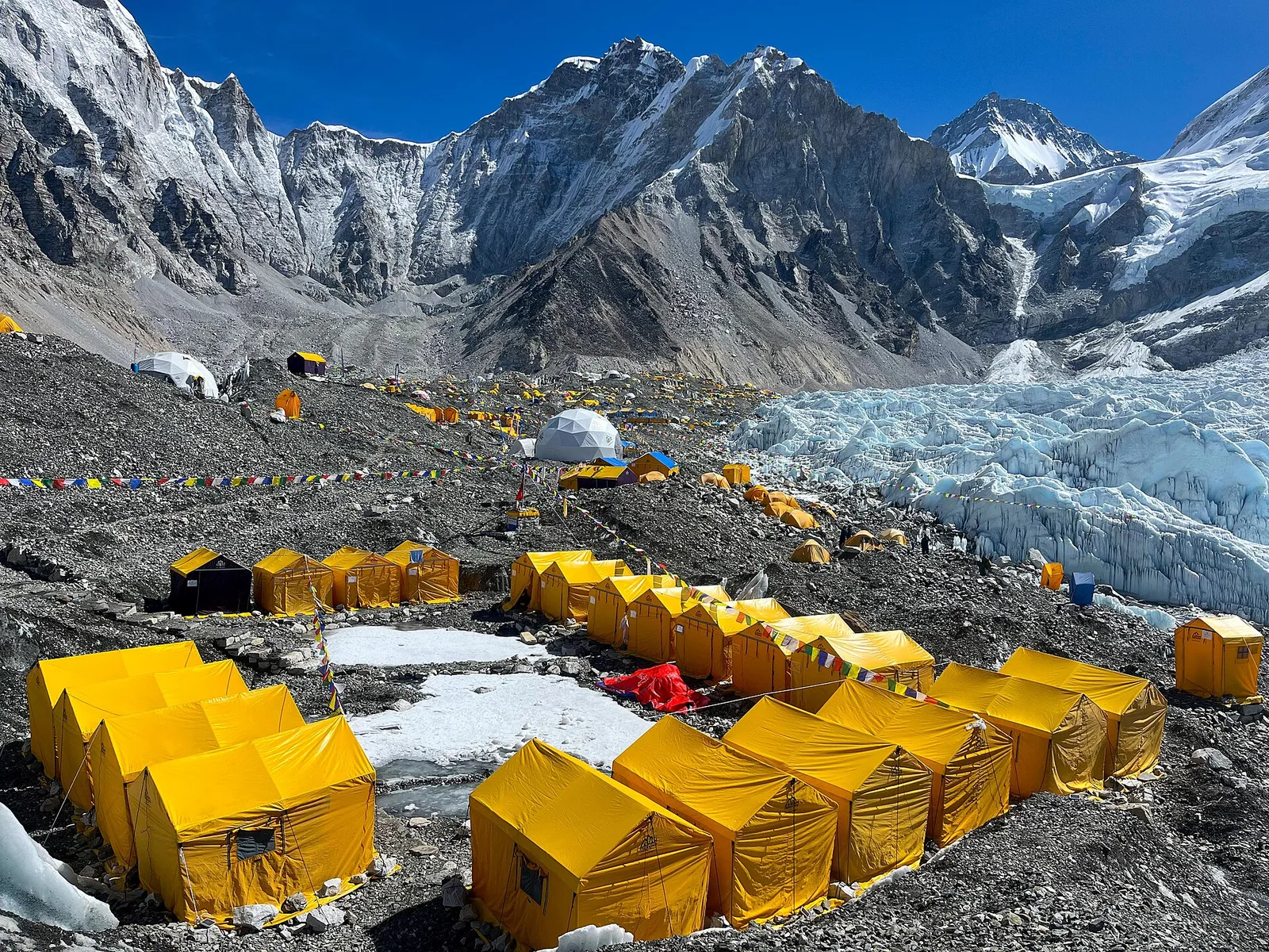 High-altitude terrain on the Everest Base Camp trek, Nepal