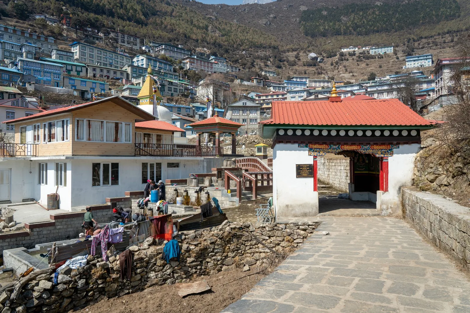 Namche Bazaar and the Everest region, a short flight from the Gulf