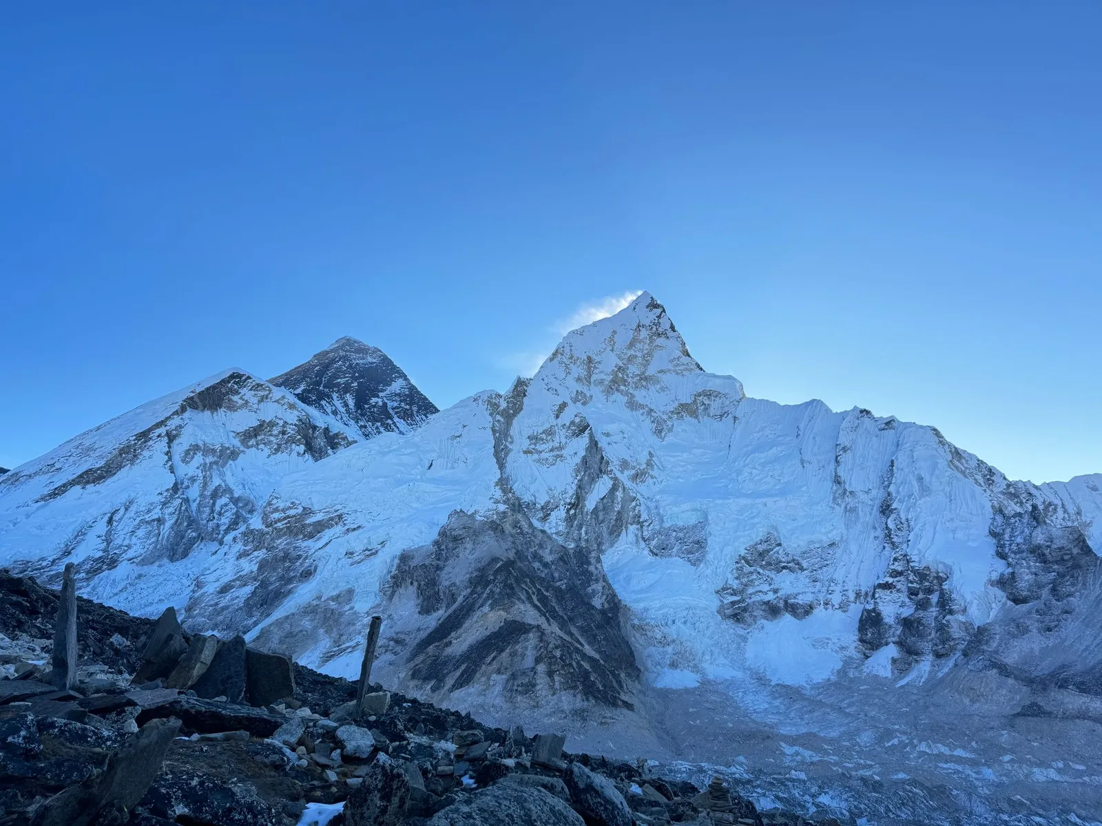 Mount Everest from the Nepal side, the Khumbu