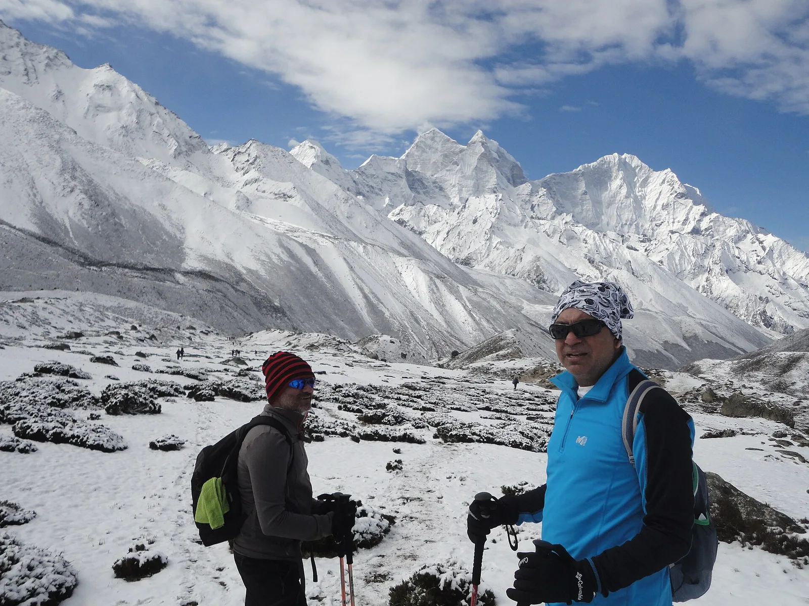 The Everest Base Camp trail through the Khumbu, Nepal