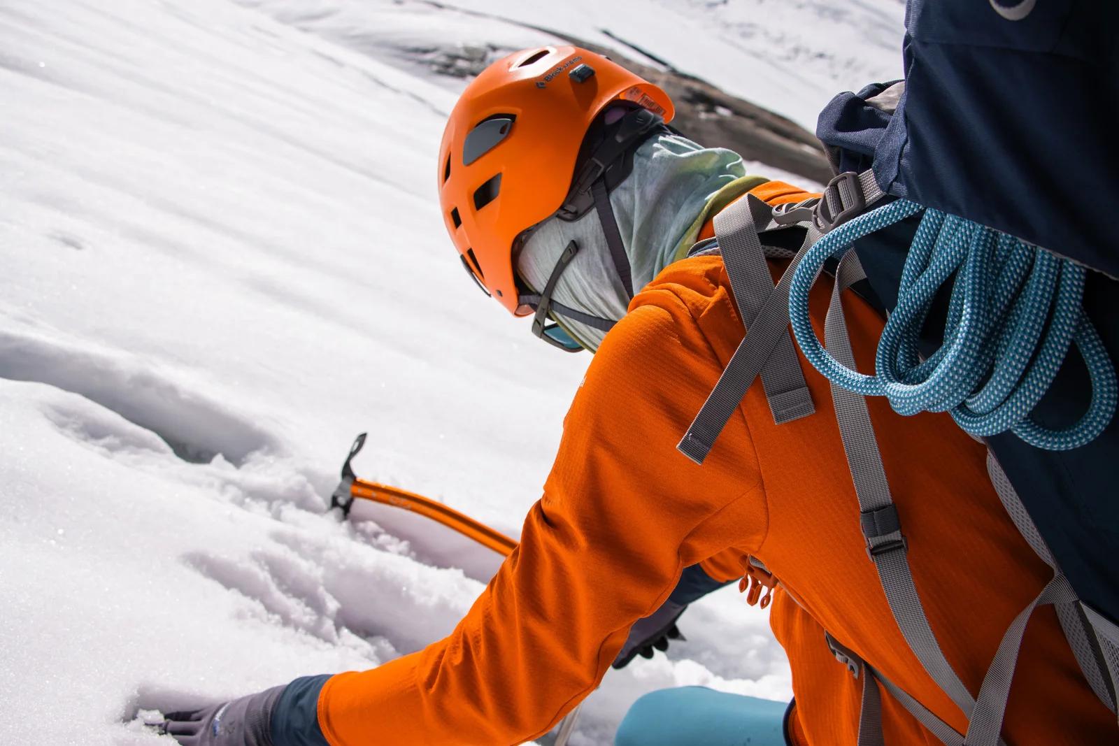 A roped team ascending a snow slope — the most-climbed Karakoram 8,000er is also among the safest on the list